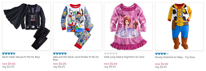 pajamas disney store
