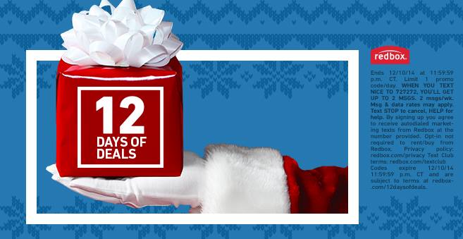 redbox 12 days of deals