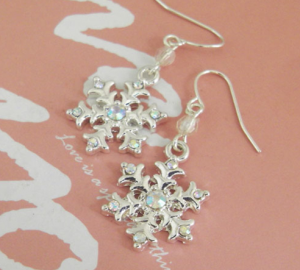 snowflake earings