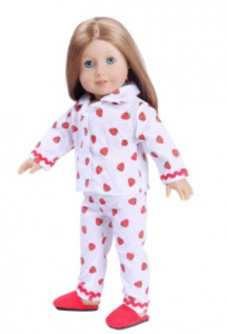 american girl stawberry pj