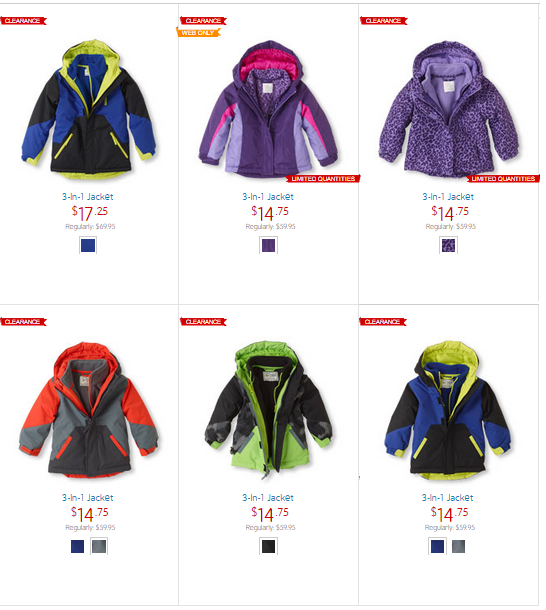 childrens place jackets