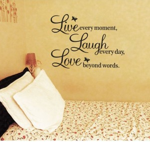 live laugh love  wall decal