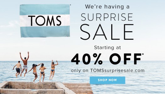 toms surprise sale