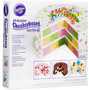 wilton checker board cake