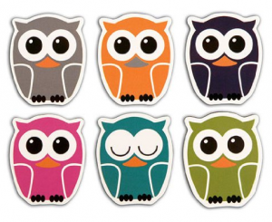Kikkerland Owl Magnet, Set of 6