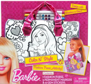 barbie color and sttyle hand bag