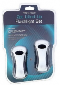 2pc Wind-up Flashlight Set