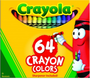 crayola 64 count crayons