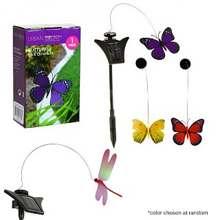 Solar Powered Flying Butterfly and Dragonfly