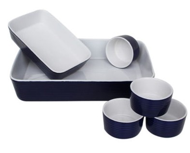 Euro Ceramica 6-pc. Ceramic Bakeware Set