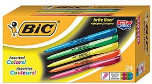 bic highlighters