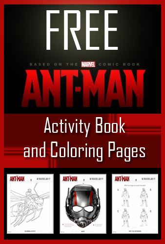 antman free coloring activity book and coloring pages