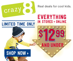 crazy 8 12.99 and under