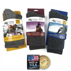 2 Pairs of Merino Wool Socks by Mountain Lodge