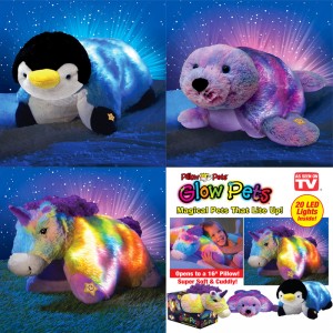 Pillow Pets Glow Pets - It's a Pet It's a Pillow It GLOWS - 1 for $11.49 or 2 for $20