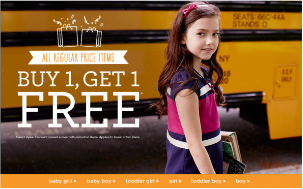 gymboree bogo
