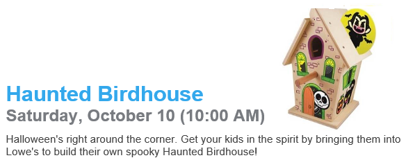 Lowe S Kids Clinic Register Now To Make Free Haunted Birdhouse October 10th At 10am Utah Sweet Savings,Giant Octopus Cooking