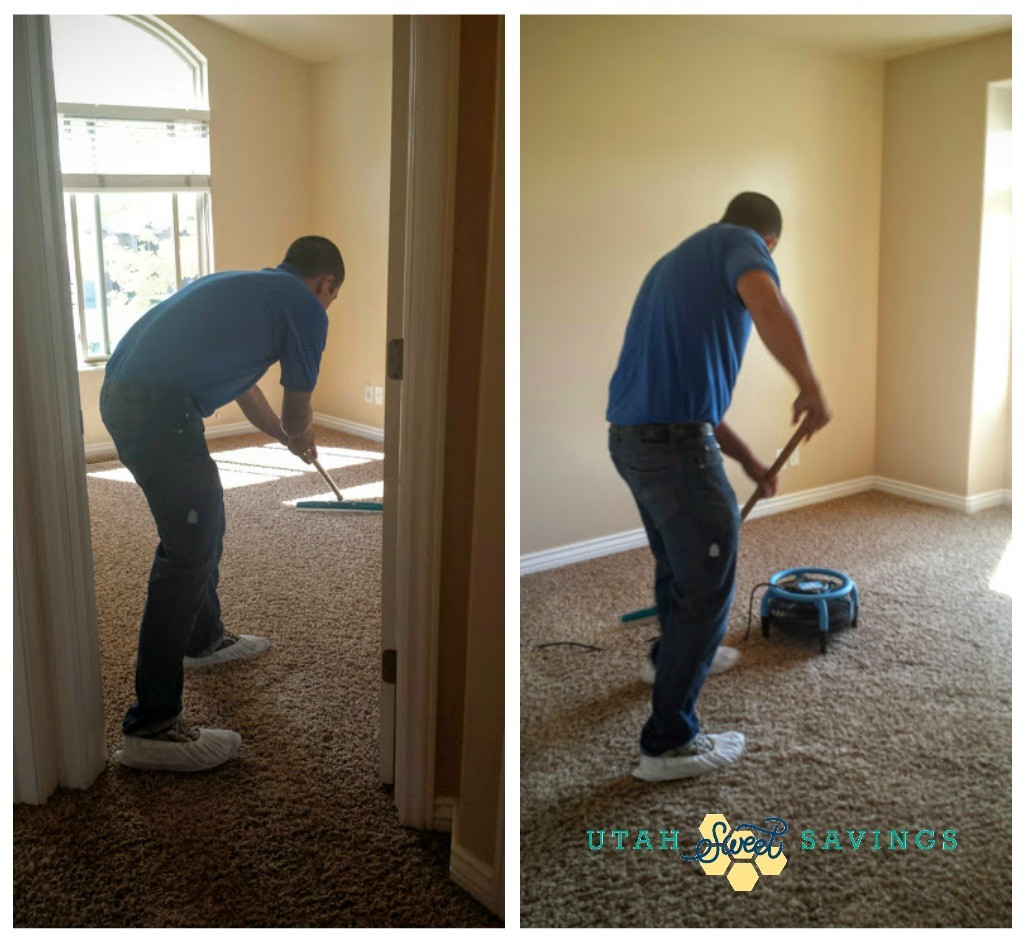 Cleaning the rooms up