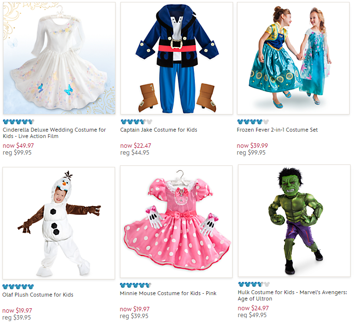 disneystore costumes