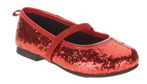 red glitter shoes