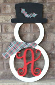 snowman monogram