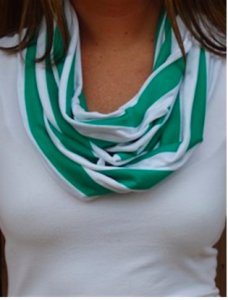 stripe infinity scarf