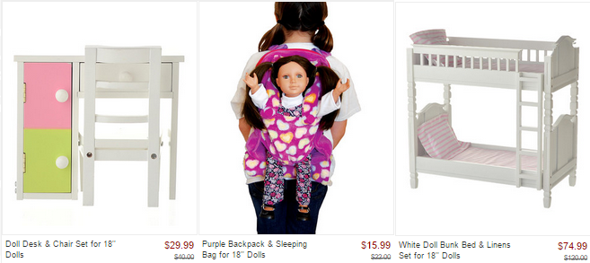 zulily doll sale