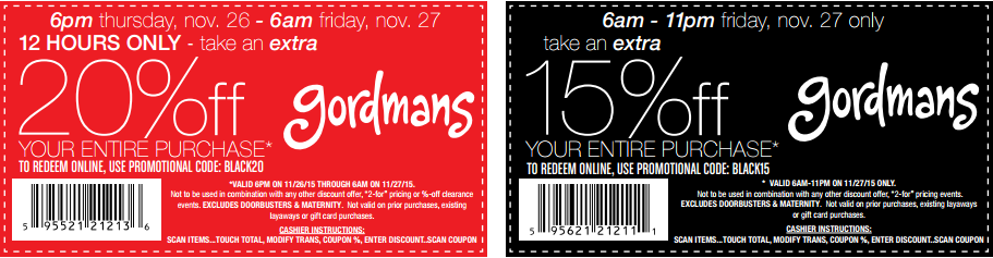 Gordmans coupons