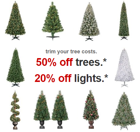 target christmas trees
