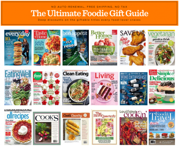 the ultimate foodie gift guide magazines