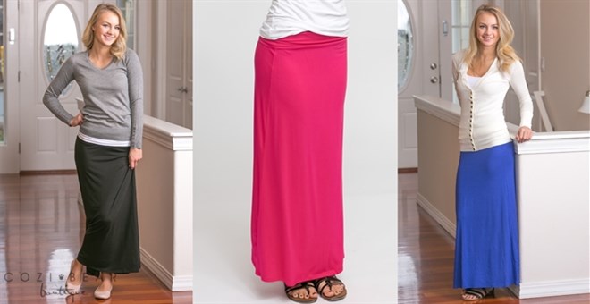 Best Selling Solid Maxi Skirts