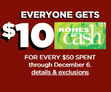 Kohl's cash