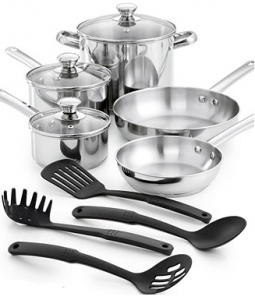Tools of the Trade Stainless Steel 12-Pc. Cookware Set