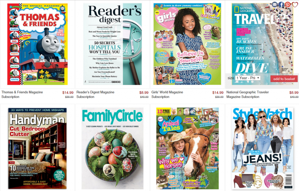 Magazine deals