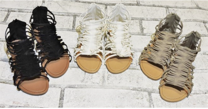 flat fringe sandles