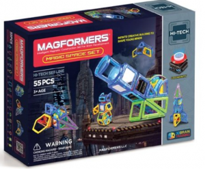 Magformers LED Lighted Magic Space Magnetic Building Set
