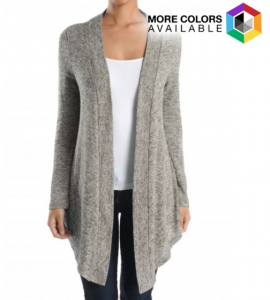 Women's Relaxed and Chic Marled Cardigan