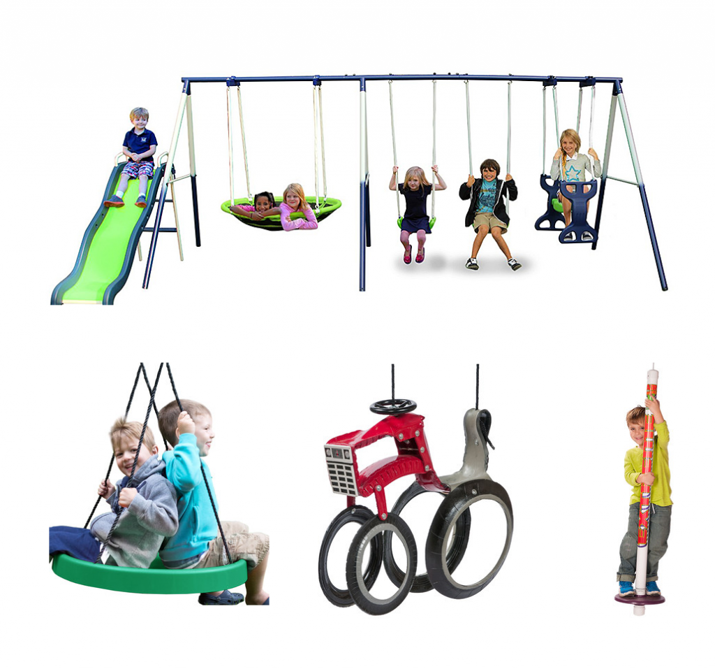 Swing Sets & Swings For Summer! Plus Swing Car RideOns For 27.99