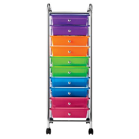 10 Drawer Rainbow Cart