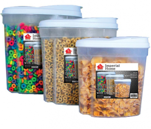 Imperial 3-pc. Cereal Storage Containers with Dispenser