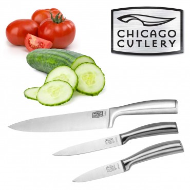 Set Of 3 Chicago Cutlery Kitchen Knives