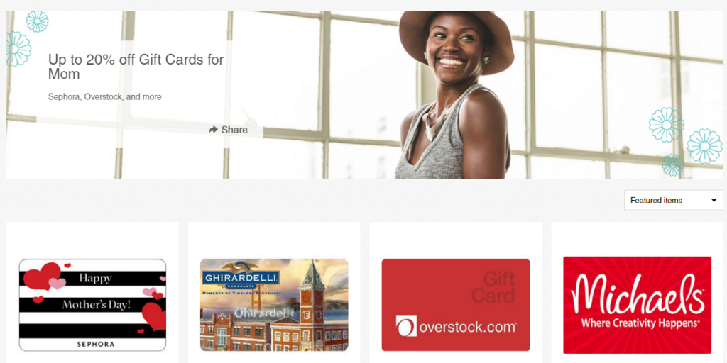 mother's Day gift cards