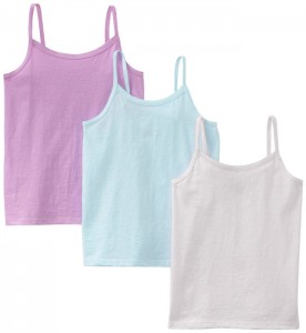 3 Pack Hanes Toddler Girls TAGLESS Cotton Camisole
