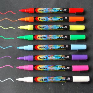 8 Pack Premium Fine Tip Fluorescent Chalk Marker
