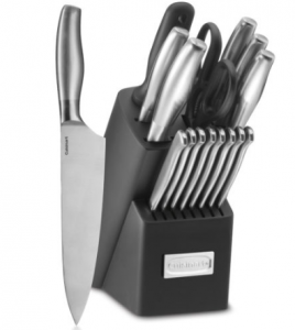 Cuisinart 17-Piece Artiste Collection Cutlery Knife Block Set, Stainless Steel
