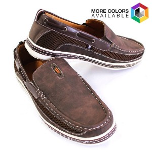 Men's Nautical-Inspired Casual Genuine Leather Slip-On Loafers $24.99 (Reg. $89)