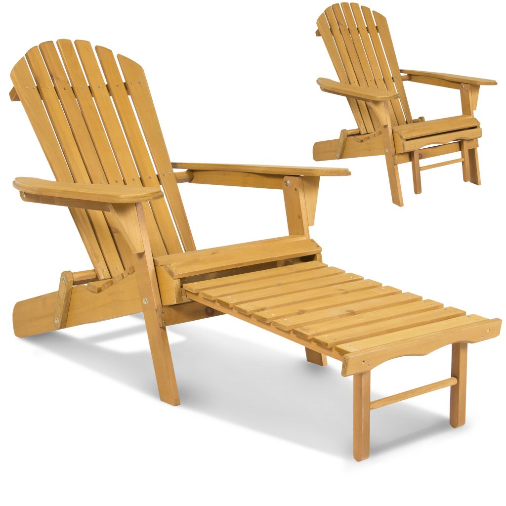 Outdoor Adirondack Wood Chair Foldable W Pull Out Ottoman 1024x1024 