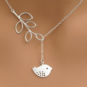 Women's Tree and Bird Necklace
