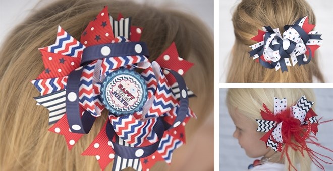 4th of july bows