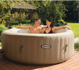 Intex Pure Spa 4-Person Inflatable Portable Heated Bubble Hot Tub